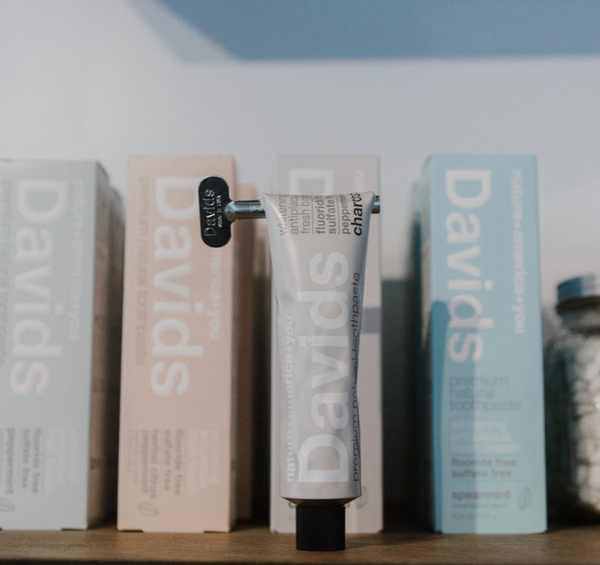 Davids Charcoal and Peppermint toothpaste 5.25 oz