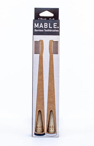 Mable toothbrush (2 pack charcoal soft)