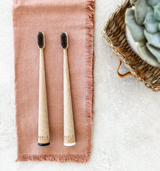 Mable toothbrush (2 pack charcoal soft)