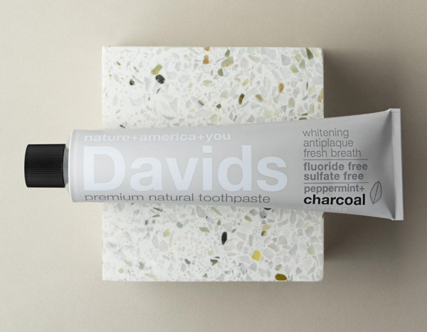 Davids Charcoal and Peppermint toothpaste 5.25 oz