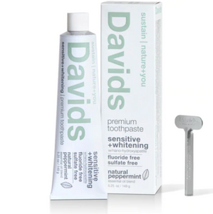Davids Sensitive+Whitening nano-Hydroxyapatite premium natural toothpaste 5.25 oz